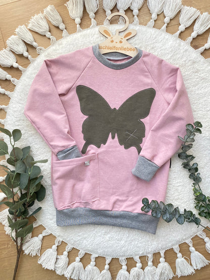 Raglan Sweater | Applikation Schmetterling