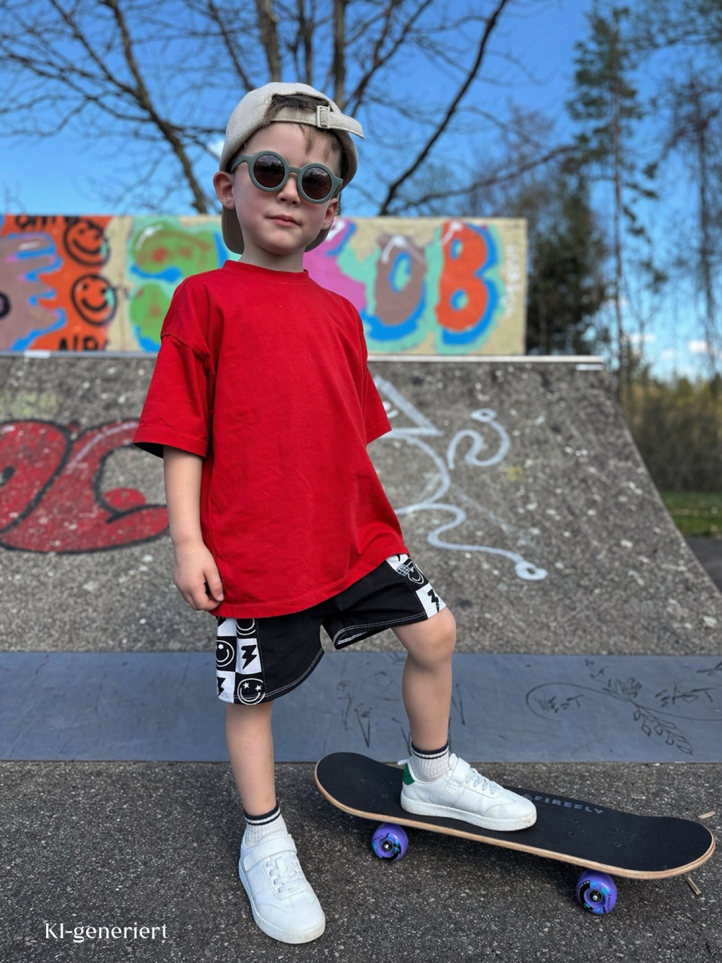 Basic Oversized T-Shirt, weite Passform Loose Fit für Mädchen und Jungen, individuelle Farbwahl