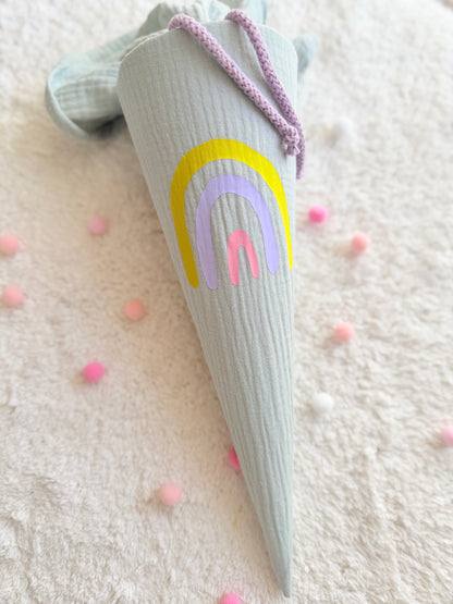 Regenbogen Schultüte 70 cm