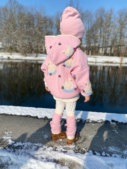 Walkstulpen | Stulpen passend zum Windbreaker "Am See" | Beinstulpen | 100%  Schurwolle