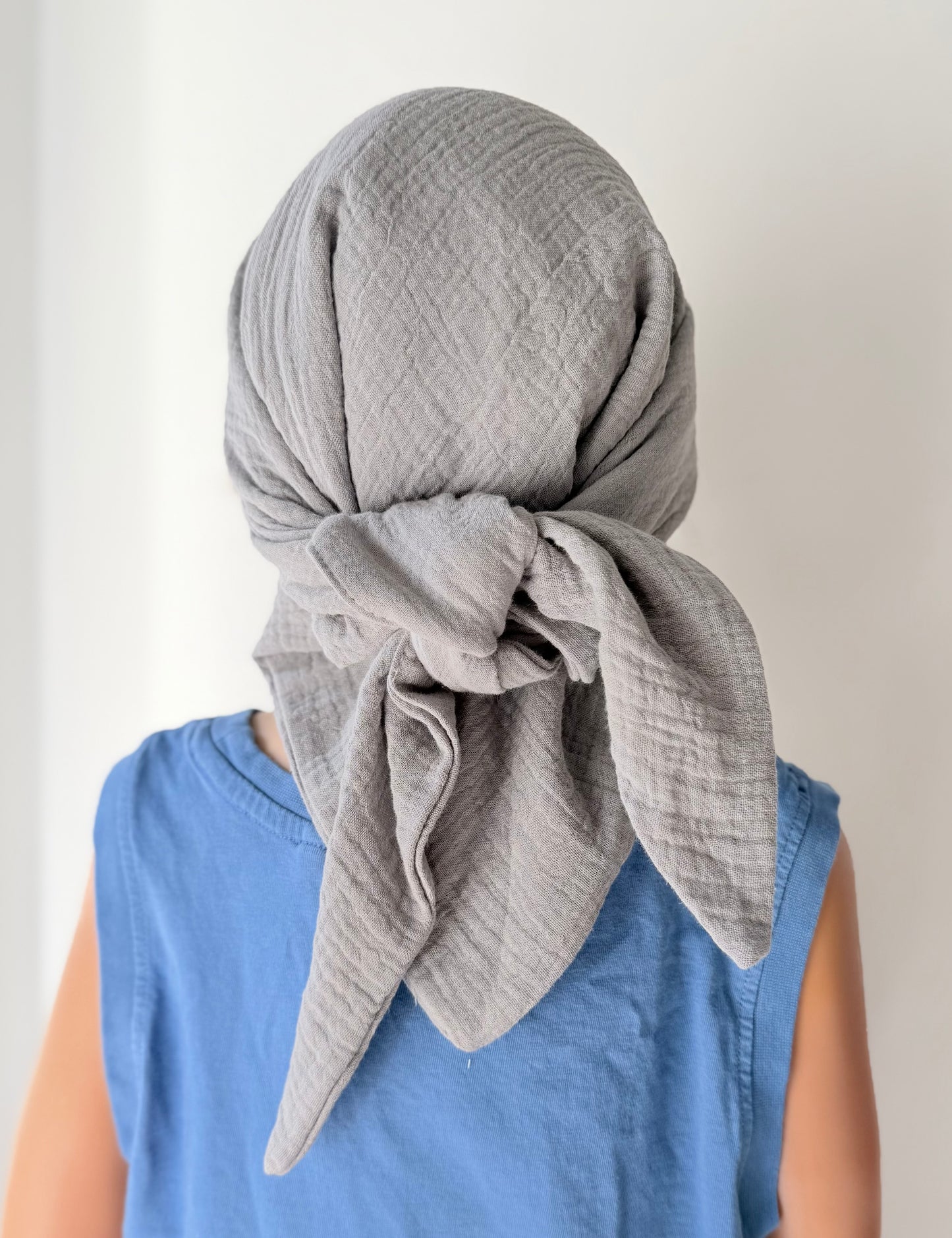Musselin Bandana Dreiecktuch Kopftuch für Baby & Kinder | Sonnenschutz | Sonnenhut Nackenschutz