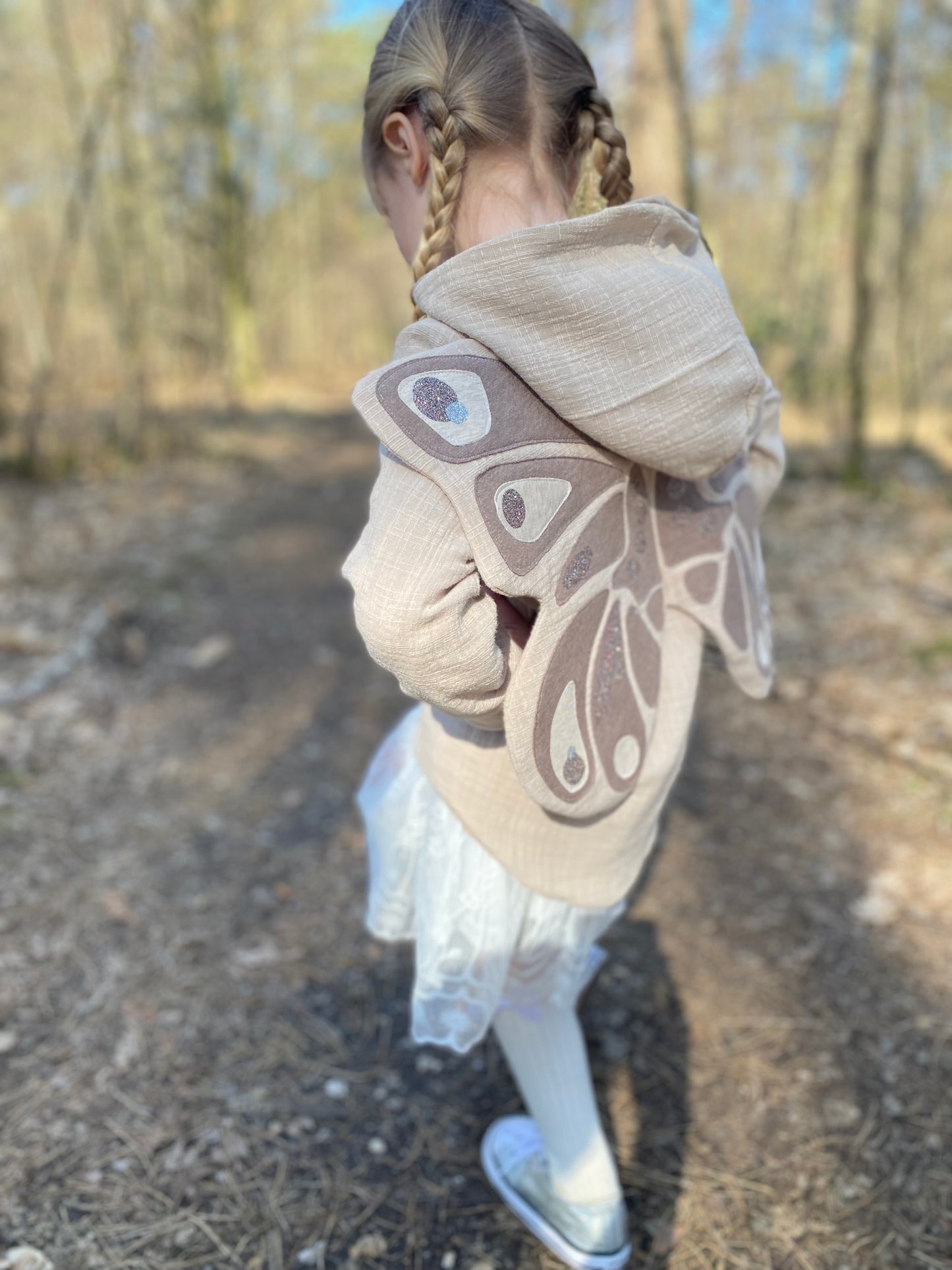 Musselinjacke  "Schmetterling"