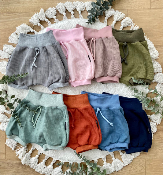 Dein Design | Shorty Buxe | Musselin-Shorts | Schlichte Eleganz | Farbwahl