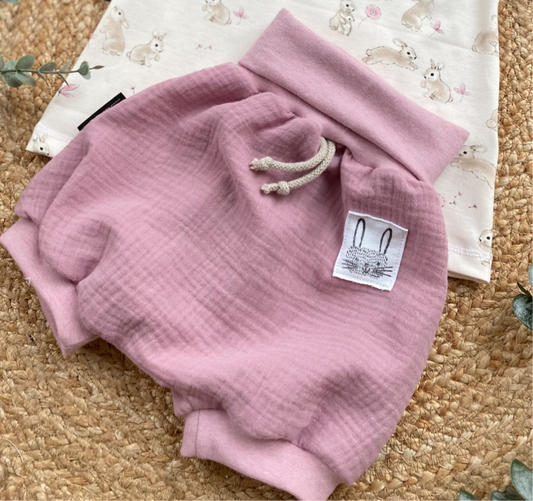 Dein Design | Shorty Buxe | Musselin-Shorts | Used-Look Label | Farbwahl