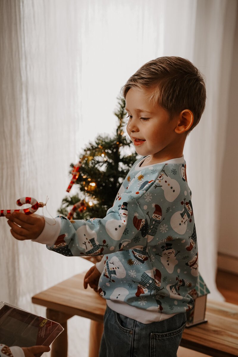 Oversized Sweater | Schneemann | Weihnachten
