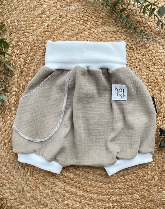Dein Design | Shorty Buxe | Musselin-Shorts | Used-Look Label | Farbwahl