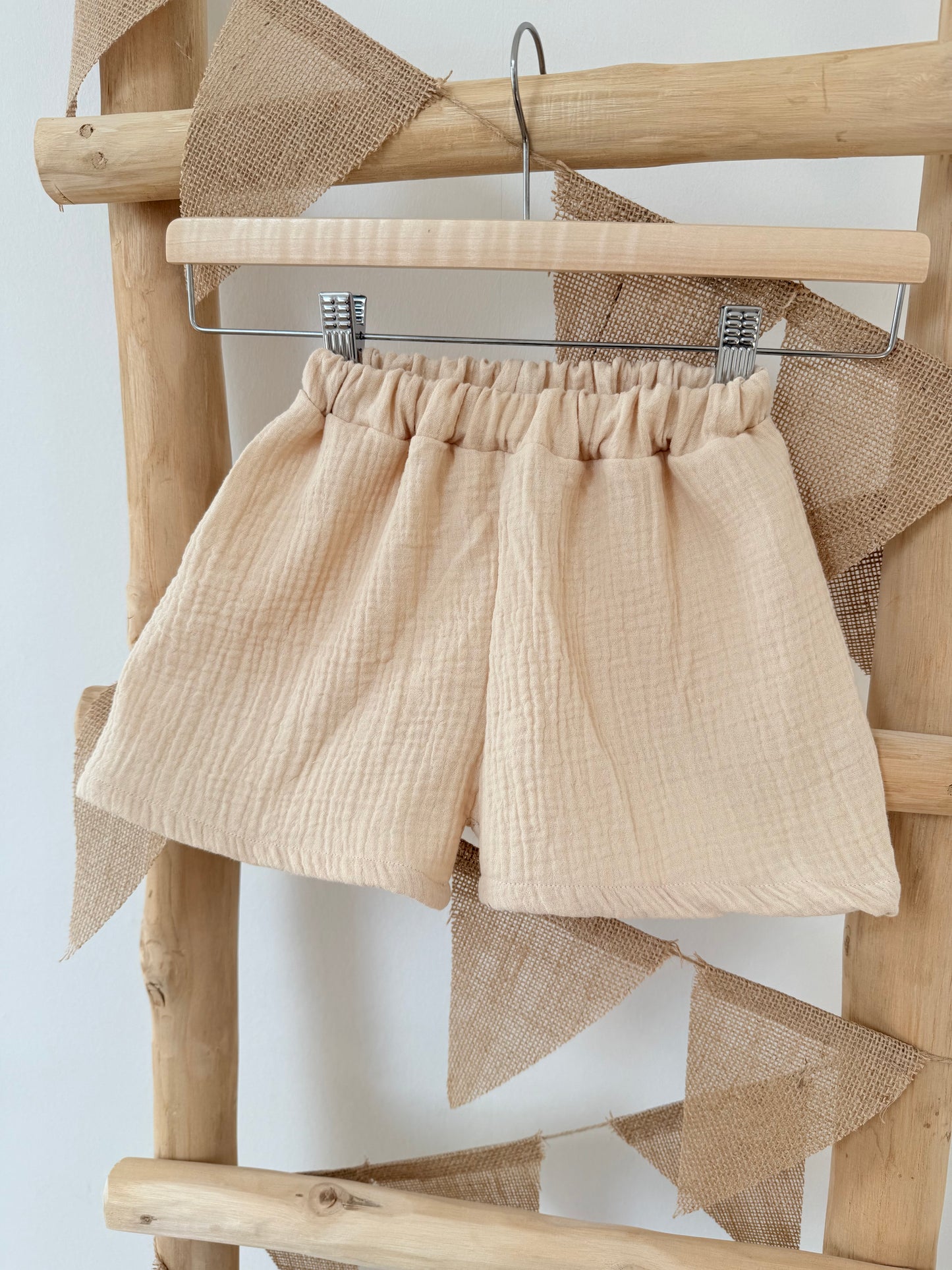 Musselin Shorts | kurze Hose für Mädchen, individuelle Farbwahl