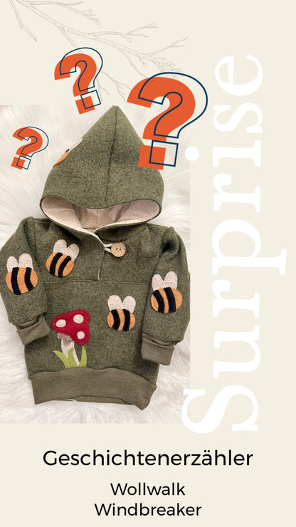 SURPRISE  Windbreaker „Geschichtenerzähler“ | Wollwalk | 100% Schurwolle