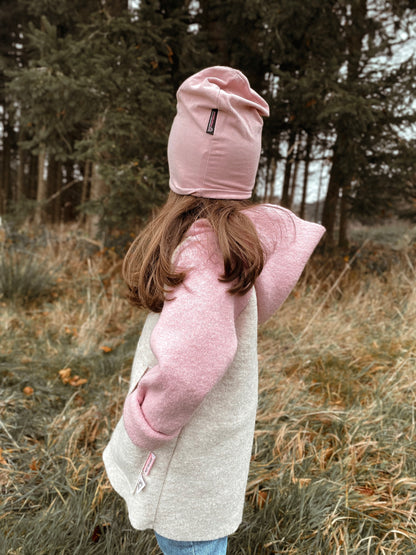 Dein Design | Wollwalk Raglan Hoodie | Retro | 100% Schurwolle Schafwolle