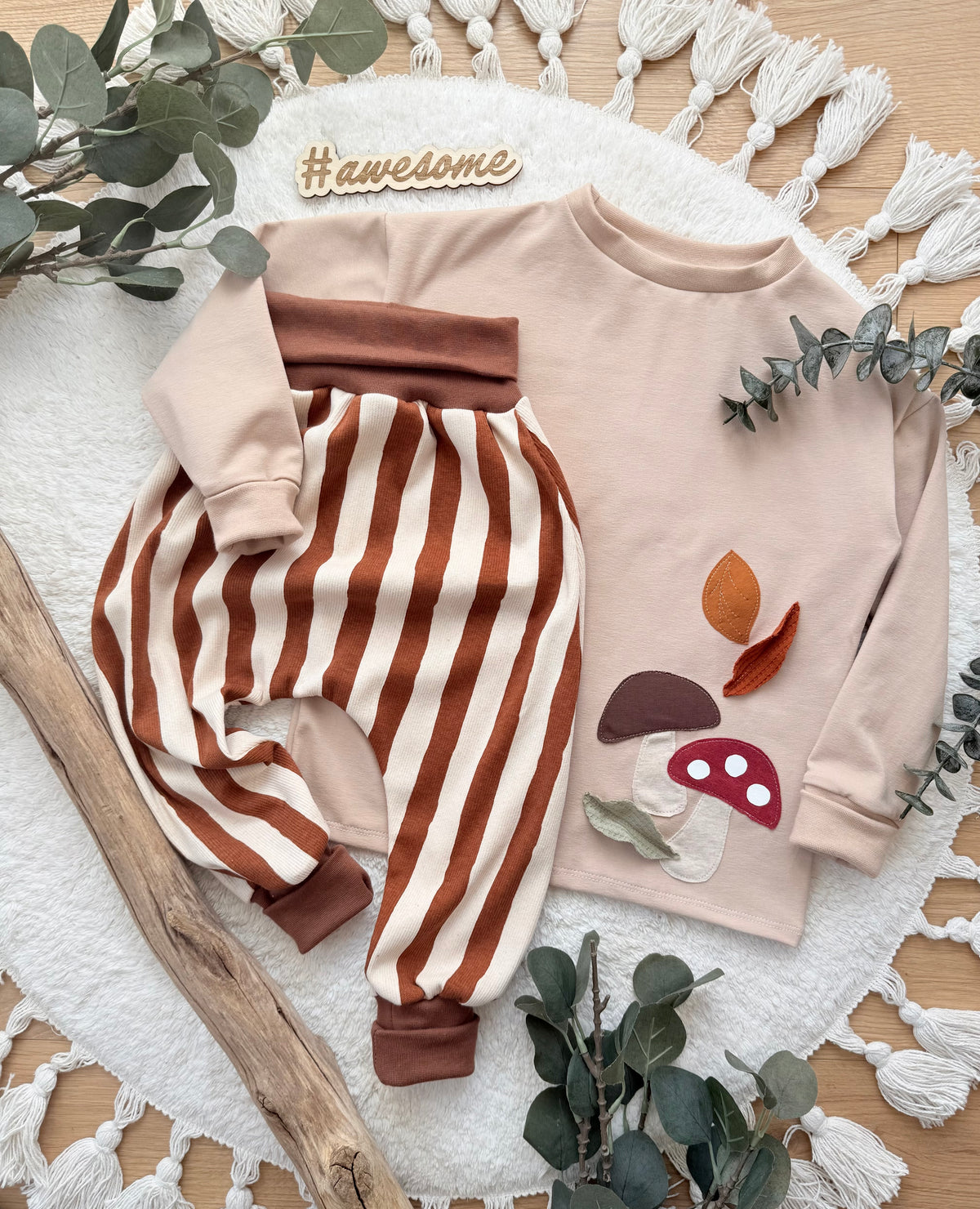 Langarmshirt „Herbstmoment“, weite Passform, Loose Fit, für Jungen
