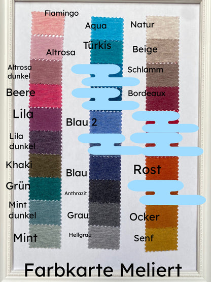 Dein Design | Einhorn Beanie & Dreieckloop | Farbwahl | Melierte Farben