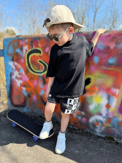 Basic Oversized T-Shirt, weite Passform Loose Fit für Mädchen und Jungen, individuelle Farbwahl