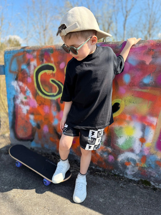 Basic Oversized T-Shirt, weite Passform Loose Fit für Mädchen und Jungen, individuelle Farbwahl