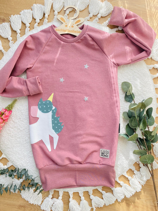 Sweatkleid  | Einhorn Applikation | Girls Rule