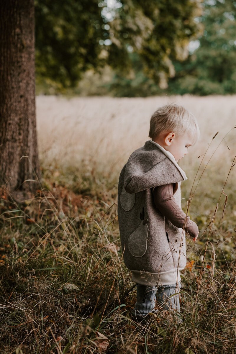 Wollwalk Weste Birne | Walkweste | Schurwolle
