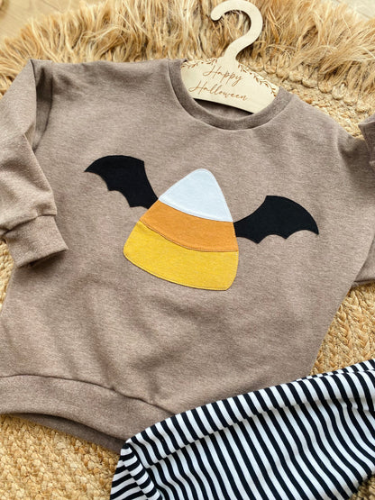 Oversized Sweater | Applikation Süßes oder Saures | Halloween