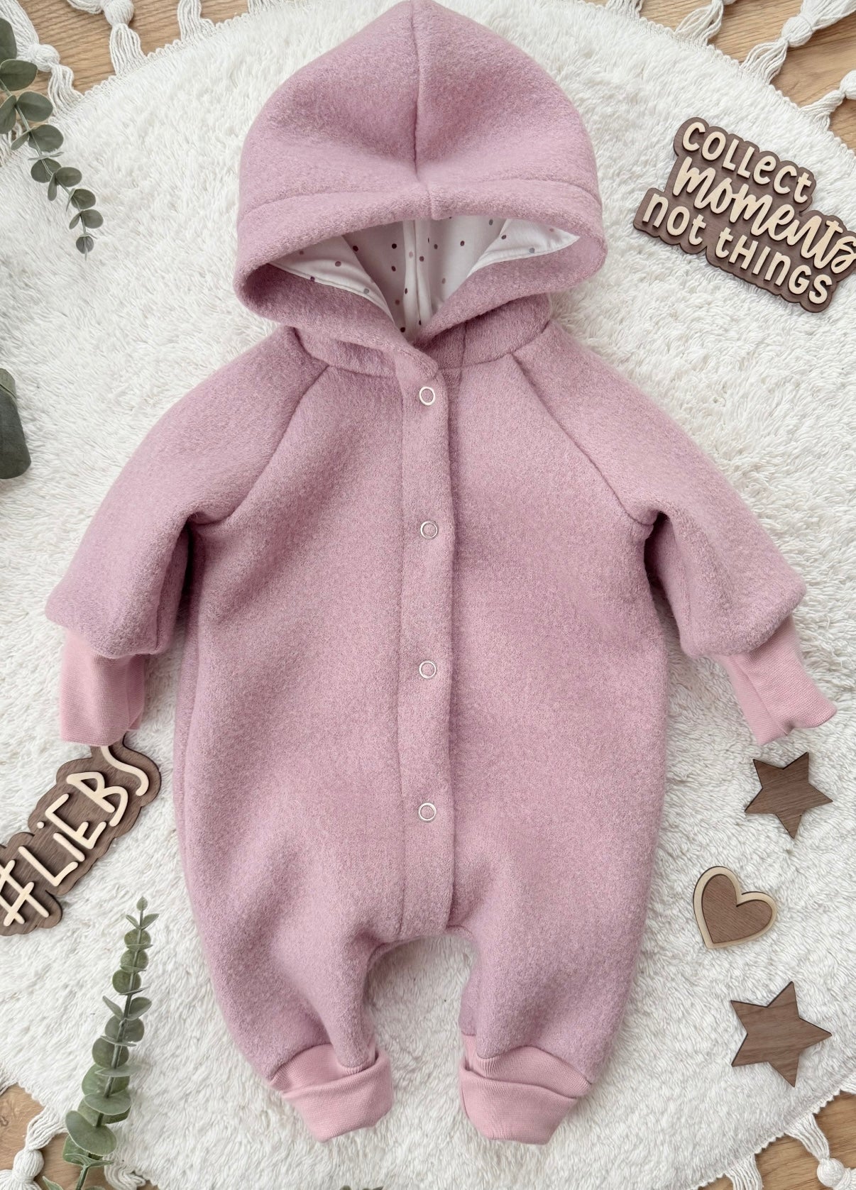 Wollwalk Overall Baby – gefüttert, warm & handgemacht