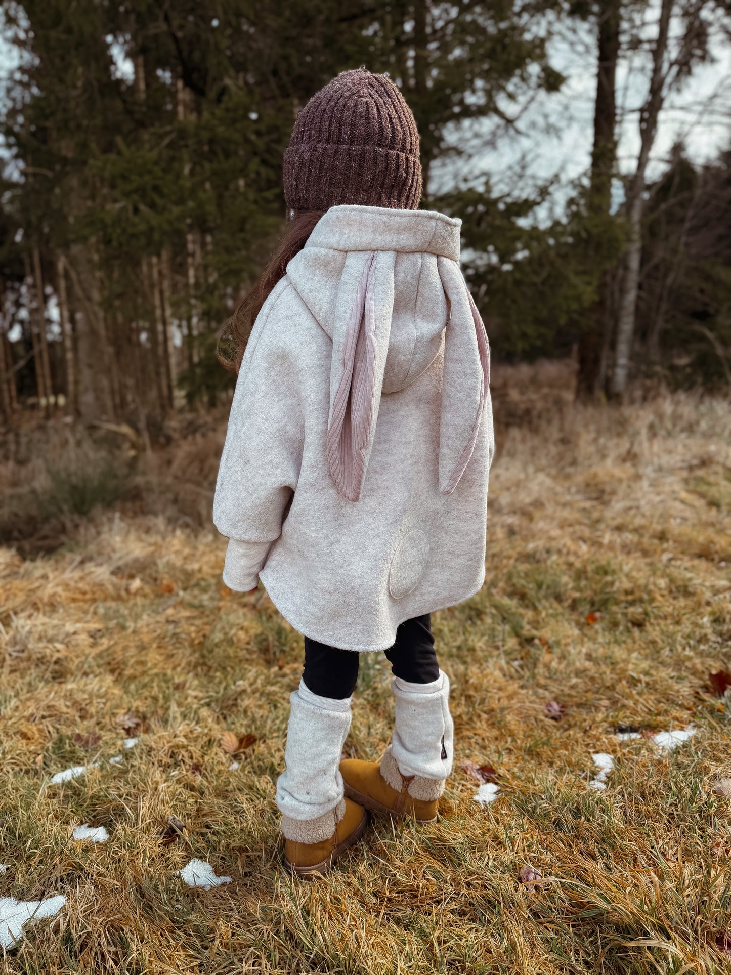 Oversized Walkjacke | Walkmantel | Hase | 100% Schurwolle