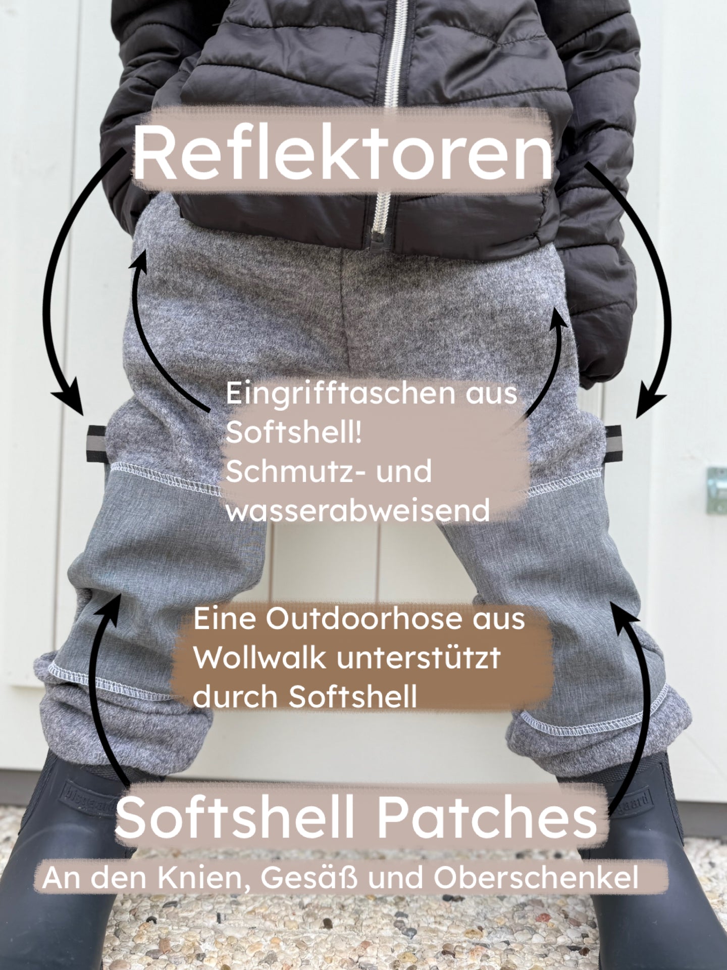 Funktionshose | Outdoorhose | Softshell | Trekkinghose | Walkhose | 100% Schurwolle Schafwolle