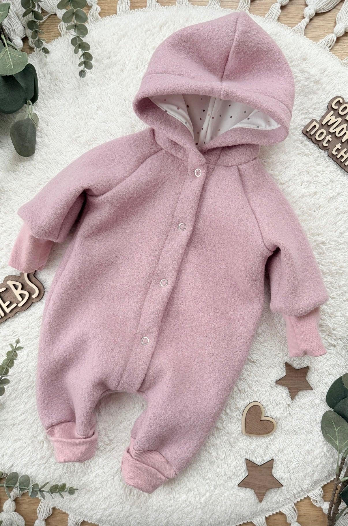 Wollwalk Overall Baby – gefüttert, warm & handgemacht