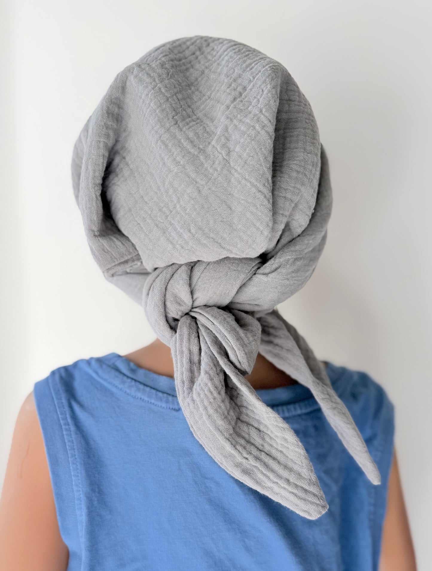 Musselin Bandana Dreiecktuch Kopftuch für Baby & Kinder | Sonnenschutz | Sonnenhut Nackenschutz