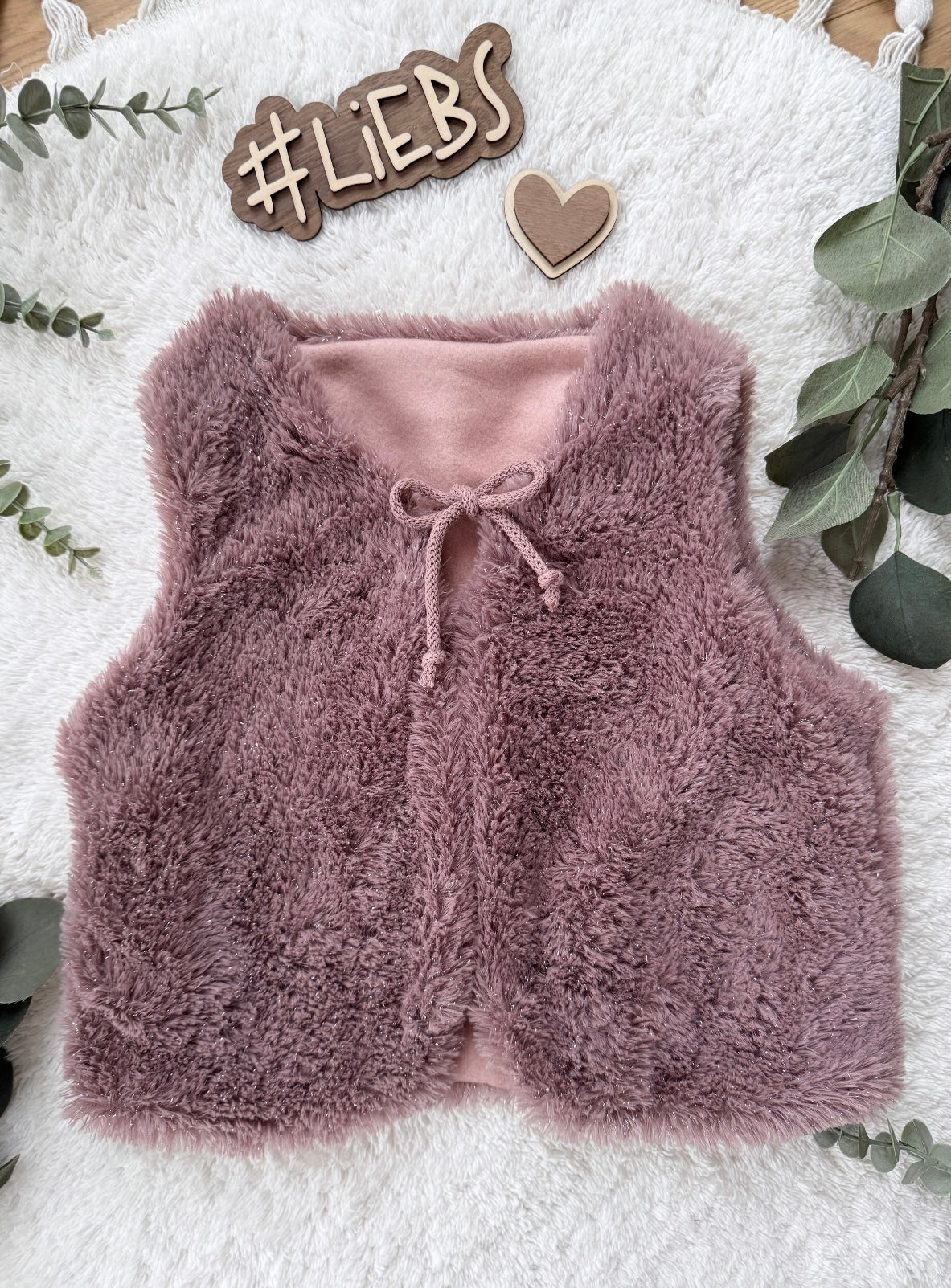 Weste | Fellweste | Glitzer