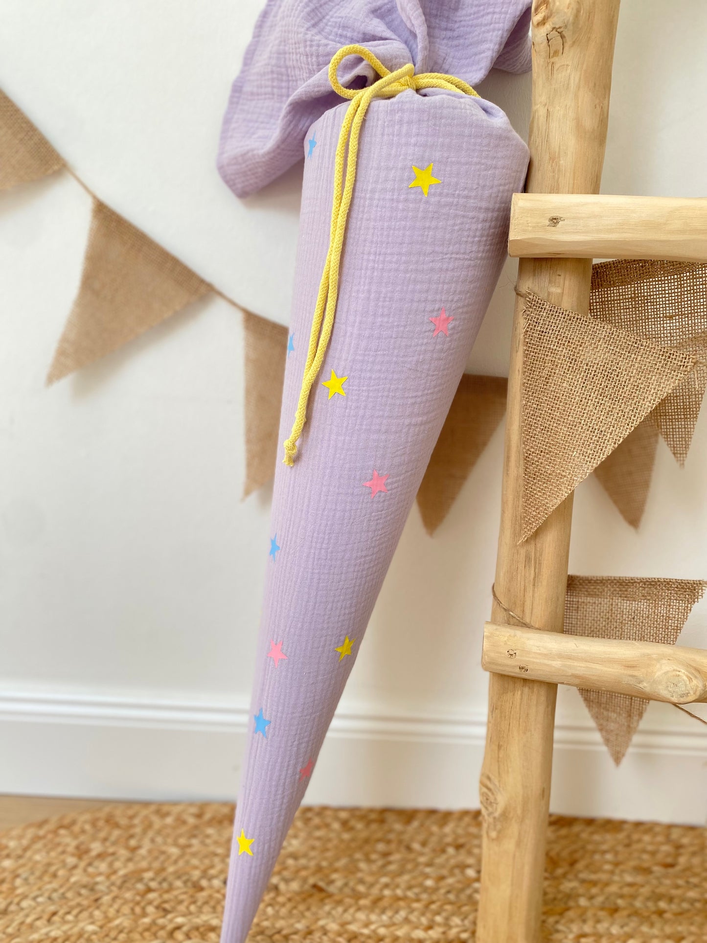 Dein Design | Schultüte Sterne 70 cm | Geschwistertüte 35 cm |
