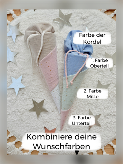 Dein Design | Geschwistertüte | Geschwister-Schultüte | Kita | Zuckertüte | 35 cm