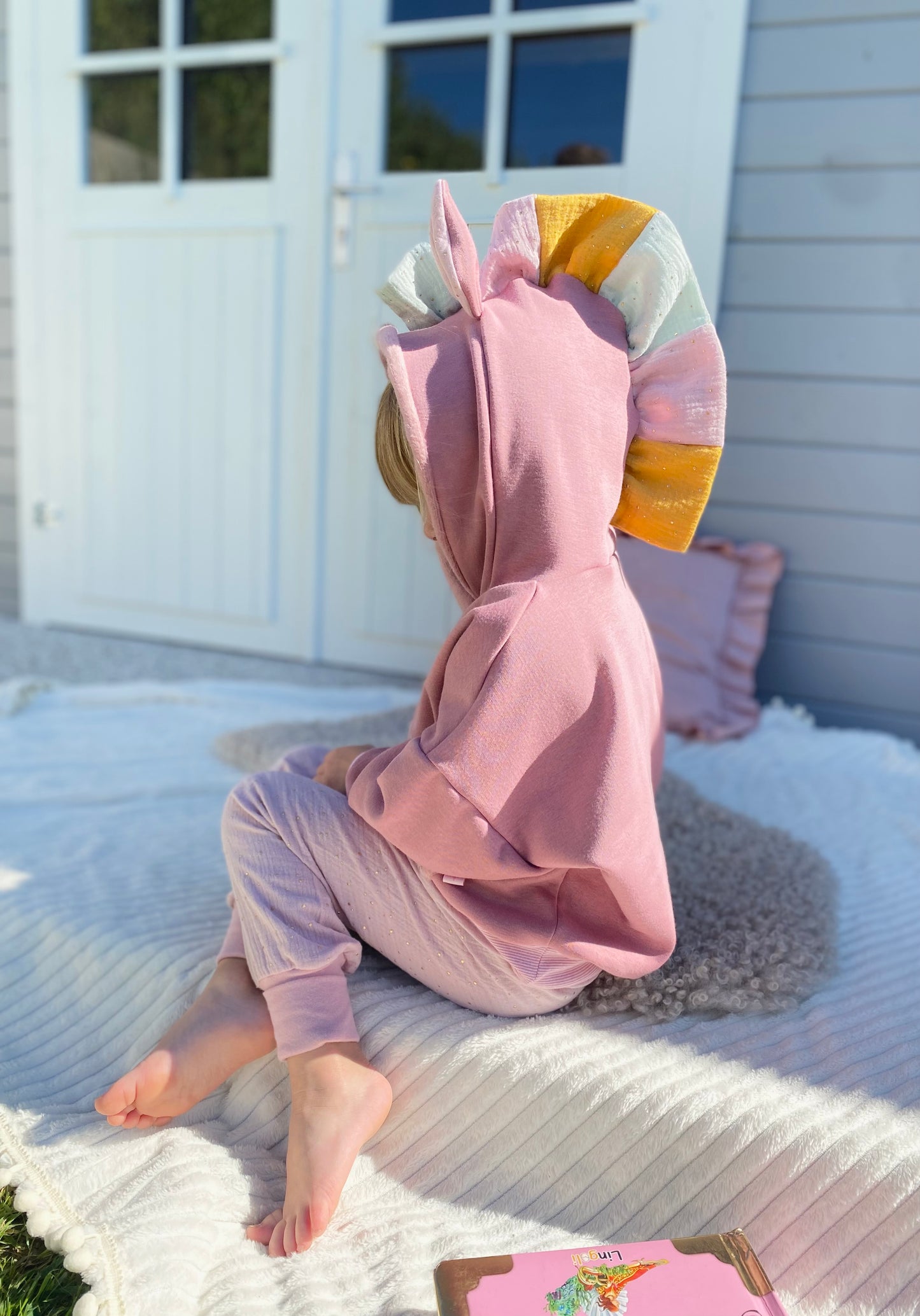 Einhorn Oversized Kuschelhoodie aus  Alpenfleece | Geburtstagspullover Option!