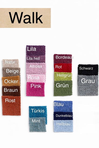Handmade Basic Oversized Walkjacke | Walkmantel | viele Farben | 100% Schurwolle