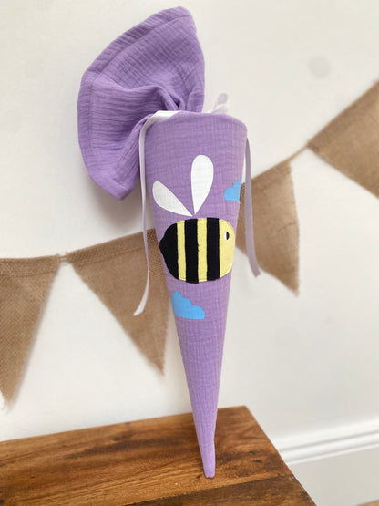Geschwistertüte | Geschwisterschultüte  | Kitatüte | Zuckertüte | 35 cm | Biene