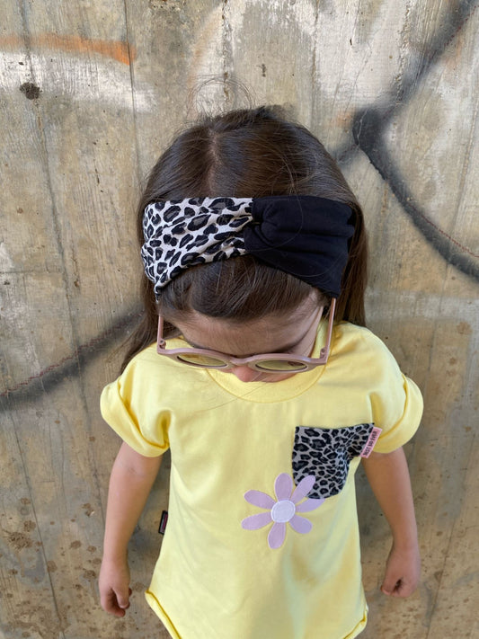 Dein Design | Zweifarbiges Leo Turban Haarband | Stirnband