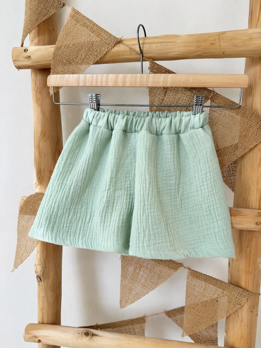 Musselin Shorts | kurze Hose für Mädchen, individuelle Farbwahl