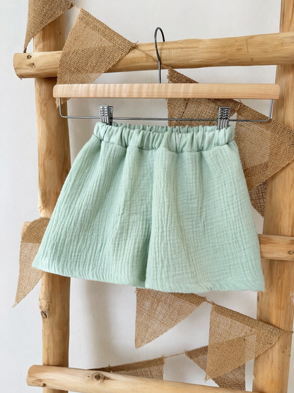 Musselin Shorts | kurze Hose für Mädchen, individuelle Farbwahl