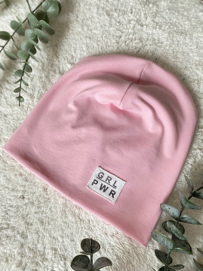 Dein Design | Label Beanie | Used-Look & Leder Label | Dreieckloop