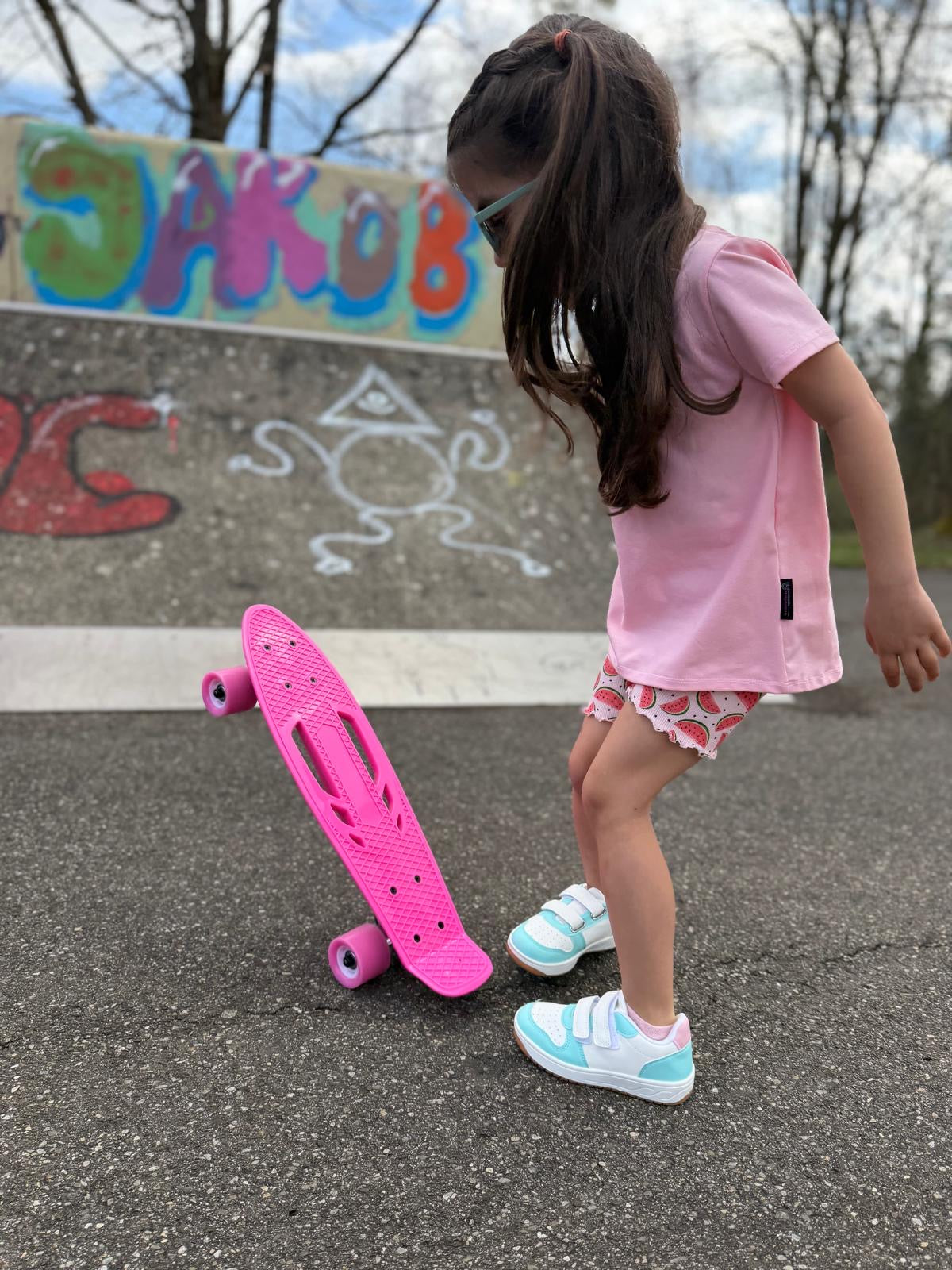 Individuelle Leggings oder Radlerhose für Mädchen aus Rippjersey – 7/8 Leggings mit Rollsaum, bequem & elastisch