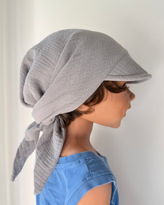 Musselin Bandana Dreiecktuch Kopftuch für Baby & Kinder | Sonnenschutz | Sonnenhut Nackenschutz
