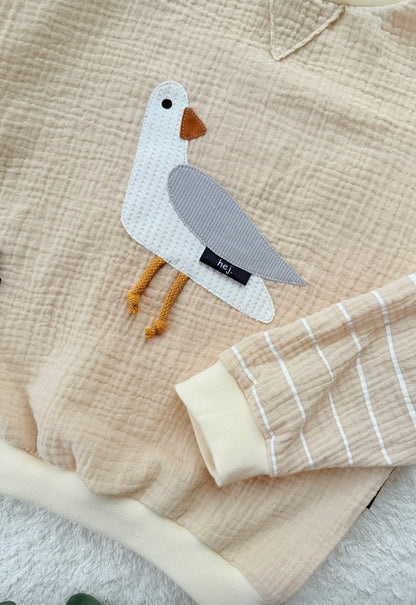 Oversized Sweater | Möwe | Musselin