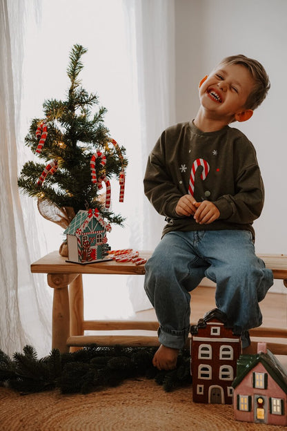 Dein Design | Oversized Sweater | Zuckerstange | Weihnachtspullover