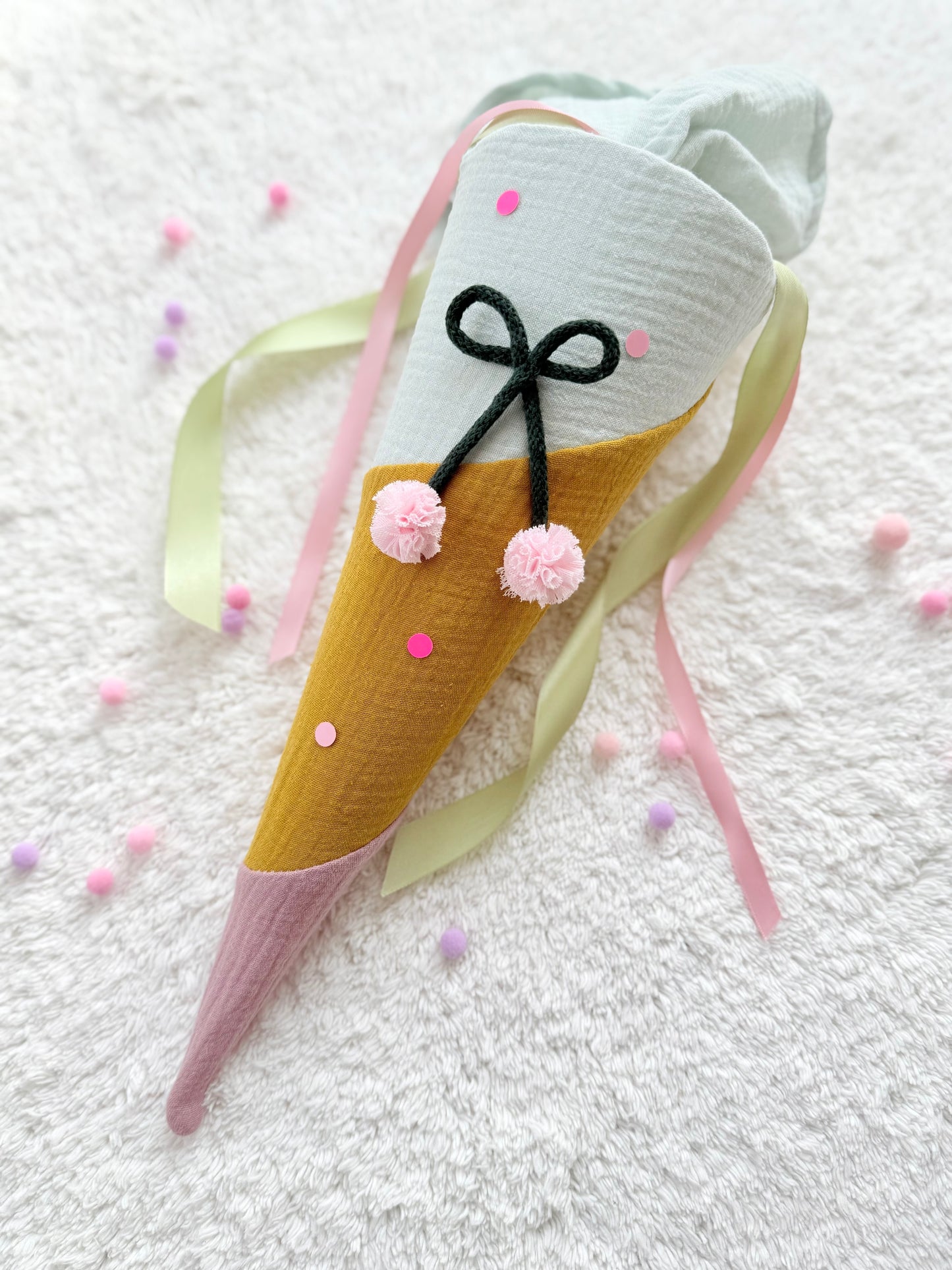 Geschwistertüte Einschulung | Kirsche | Weiterführende Schule | 35 cm |