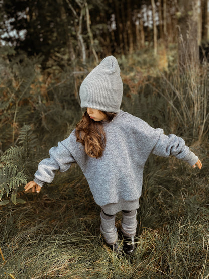 Dein Design | Oversized Wollwalk Windbreaker | Hase | 100% Schurwolle Schafwolle