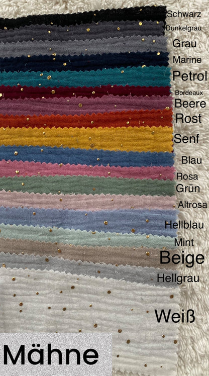 Dein Design | Einhorn Beanie & Dreieckloop | Farbwahl | Melierte Farben
