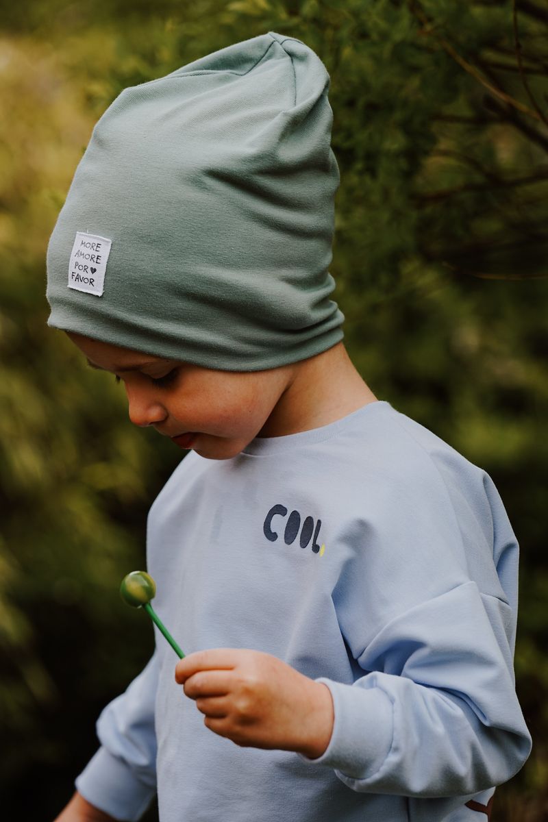 Oversized Kinder Sweater mit Handmade Applikation Dackel „Roll with it“ Pullover für Jungen