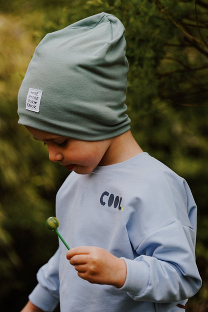 Oversized Kinder Sweater mit Handmade Applikation Dackel „Roll with it“ Pullover für Jungen
