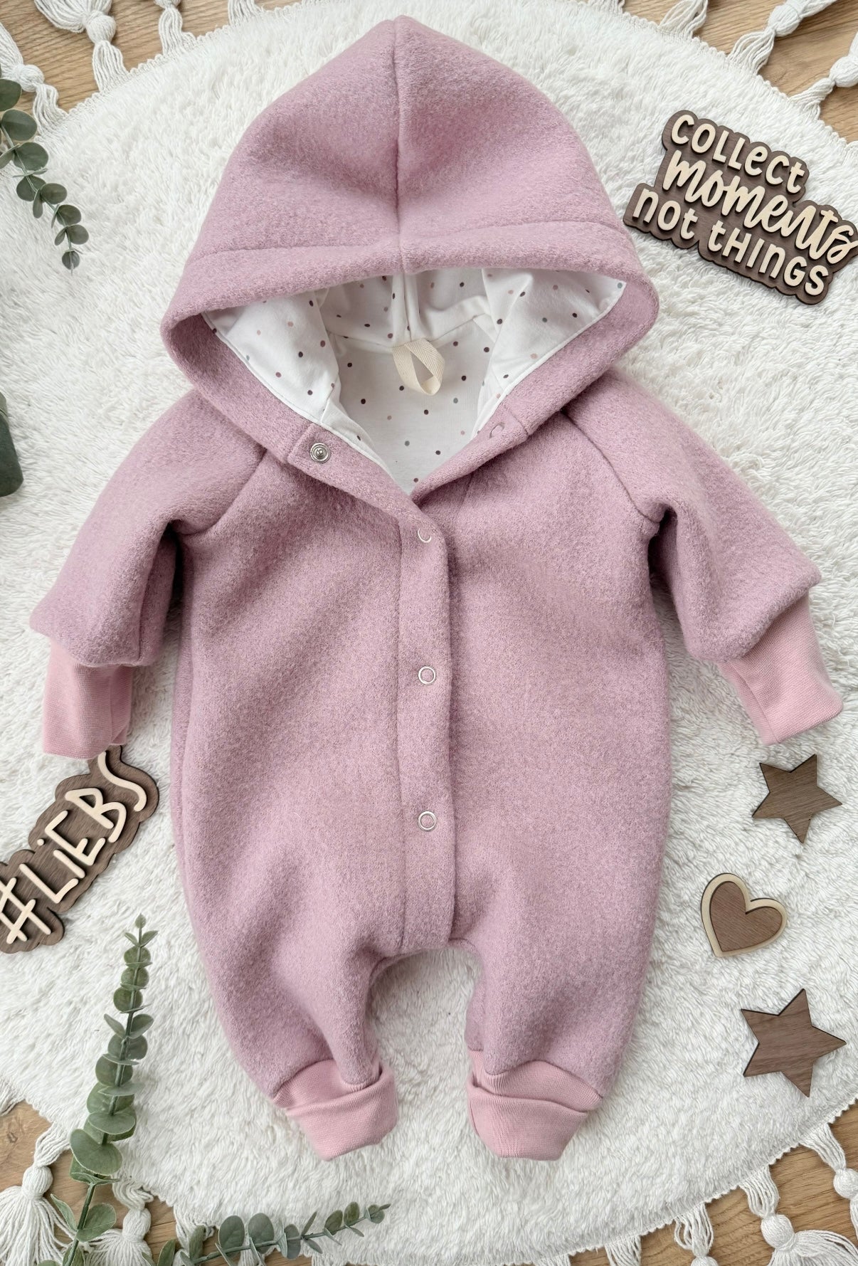 Wollwalk Overall Baby – gefüttert, warm & handgemacht