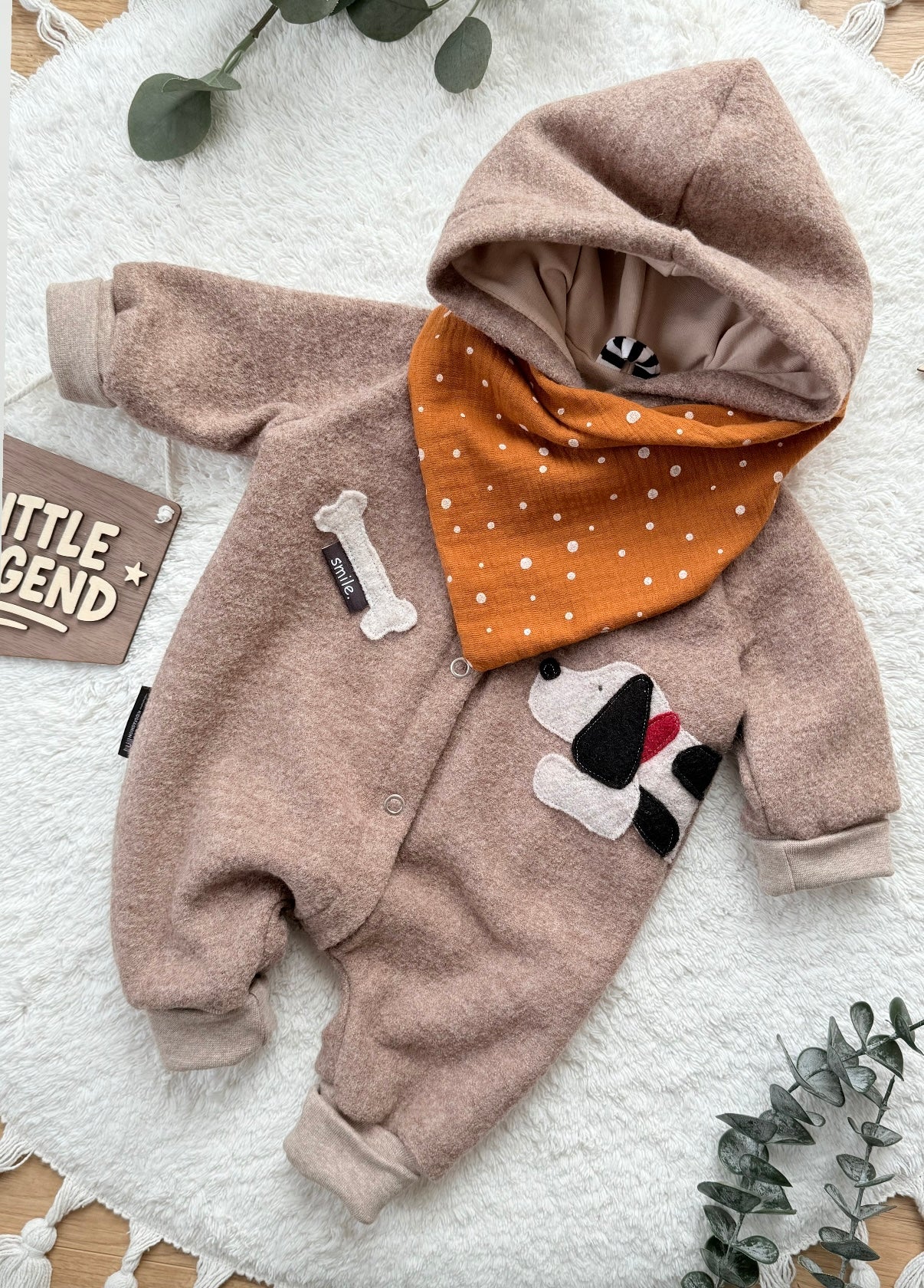 Wollwalk Overall | Walkanzug | 100% Schurwolle Schafwolle