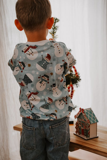 Oversized Sweater | Schneemann | Weihnachten