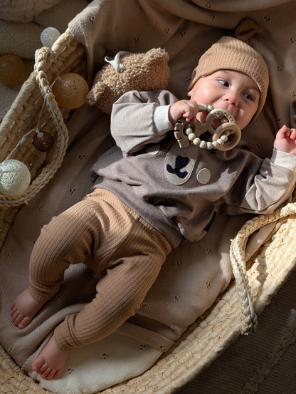 Dein Design | Basic Hose für Babys mit Umschlagbund zum mitwachsen