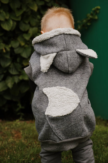 Wollwalk Weste Wolf| Walkweste | Schurwolle
