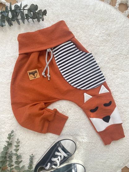 Slim Fit 7/8 Shorts | Applikation Fuchs